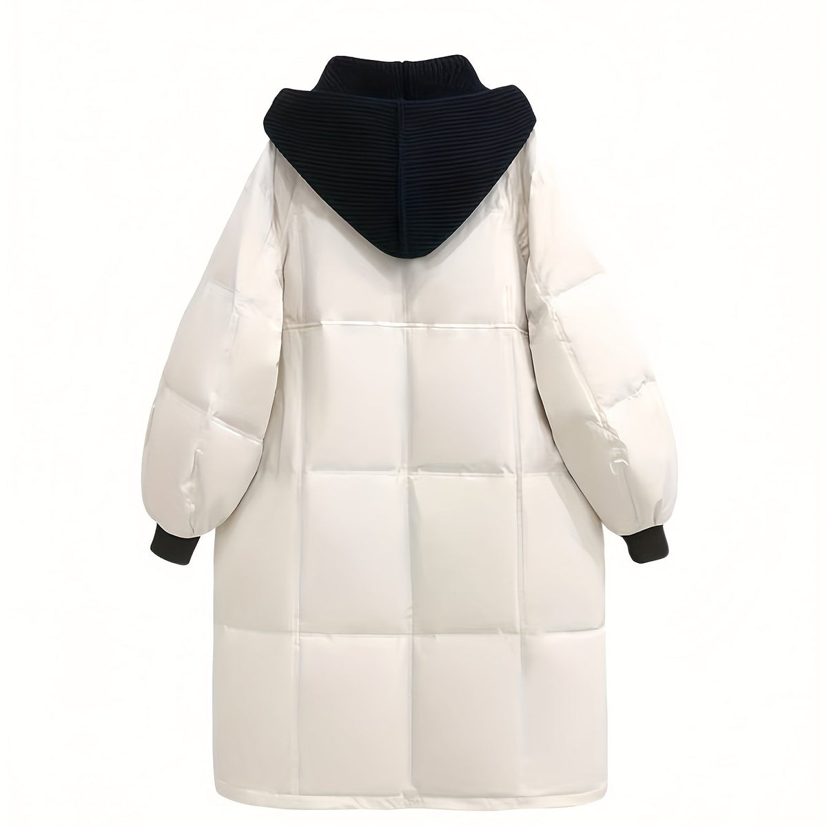 Over The Knee Long Puffer Coat Thickened Warm Winter Hooded Jacket