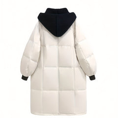 Over The Knee Long Puffer Coat Thickened Warm Winter Hooded Jacket