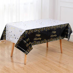 Disposable Birthday Party Tablecloth 54 x 72 Plastic Table Cover