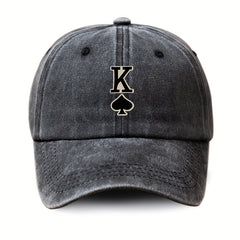Spade K Vintage Distressed Cotton Dad Hat Unisex Hip Hop Sun Hat