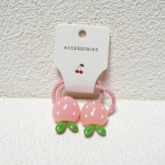 2pcs Fruit Rubber Band Hair Ring Hair Accessories