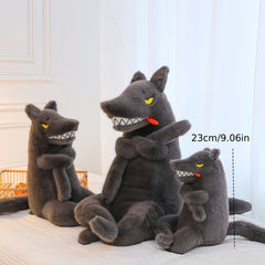 Gray Wolf Fox Plush Toy Stuffed Doll Soft Re