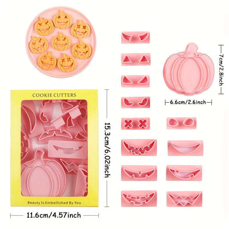 Halloween DIY Pumpkin Ghost Cookie Cutters Biscuit Mold Cookie Stampers
