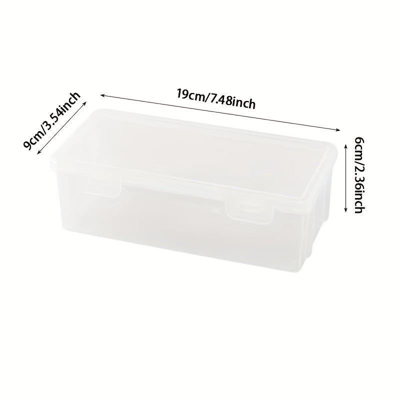 Transparent Plastic Storage Box Large Capacity Pencil Marker Case
