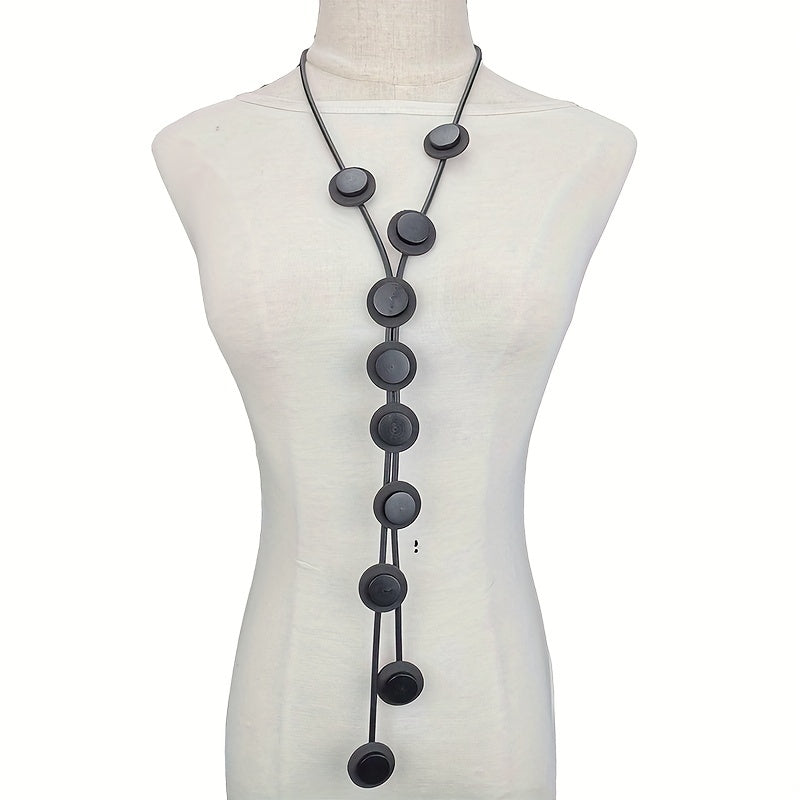 Y Shaped Long Pendant Necklace Bohemian Accessories Party Clothing Neck Jewelry