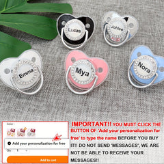 Custom Baby Pacifier With Clips Personalized Sleep Coaxing Artifact