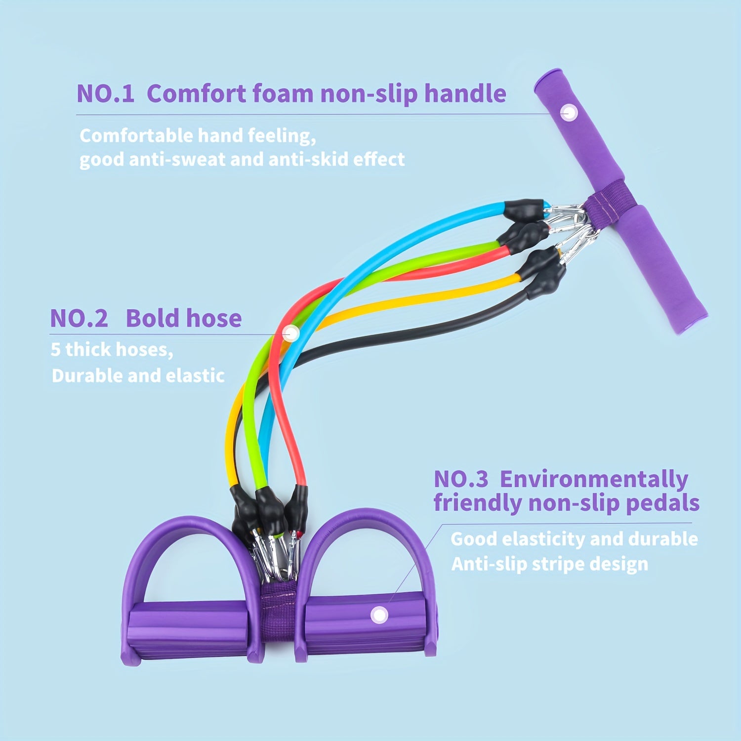 Adjustable Non-slip Pedal Puller for Body Training