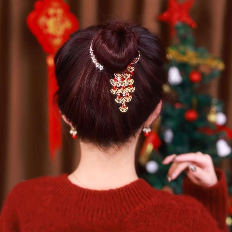 Vintage Metal Hair Clips Peacock Hairpin Charm Hairpiece Jewelry for Women
