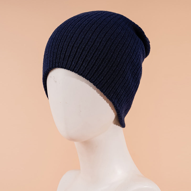 Solid Knitted Ski Hat for Men and Women