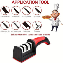 4 Level Sharpener for Food Trucks Kitchen Professional Sharpening Tool