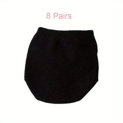 8 Pairs Invisible High Heels Half Palm Socks Women's Stockings