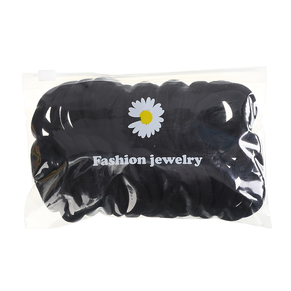 Large Stretch Hair Ties No Slip Ponytail Holders For Thick Curly Hair