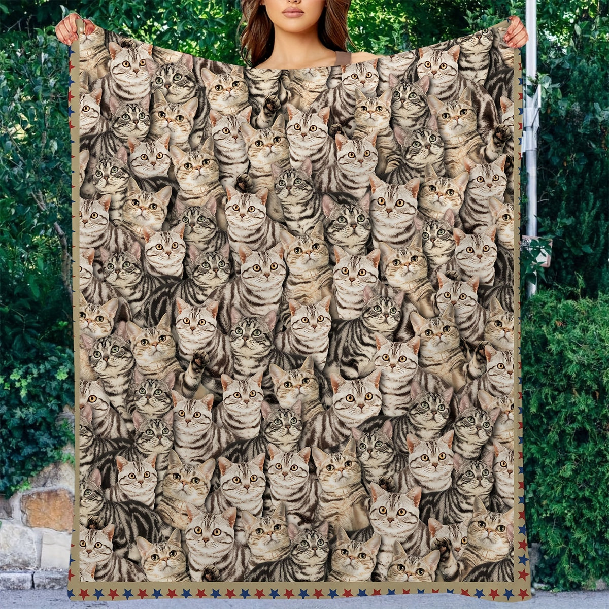 Soft Lightweight Kitten Blanket for Camping or Travel