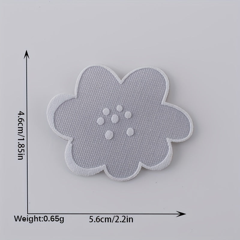 4pcs Cloud Iron On Patches Sew On Embroidered Applique Repair Patch DIY Crafts