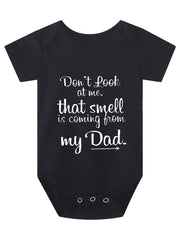 Girls Letter Print Short Sleeve Onesie - Pregnancy Announcement