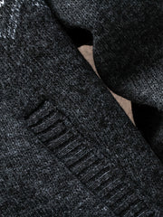 Men's Cable Knit Zip Hooded Sweater