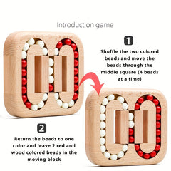Wooden Flat Roller Ball Kongming Lock Educational Toy