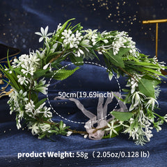Bohemian Flower Crown Bridal Hair Accessory for Weddings