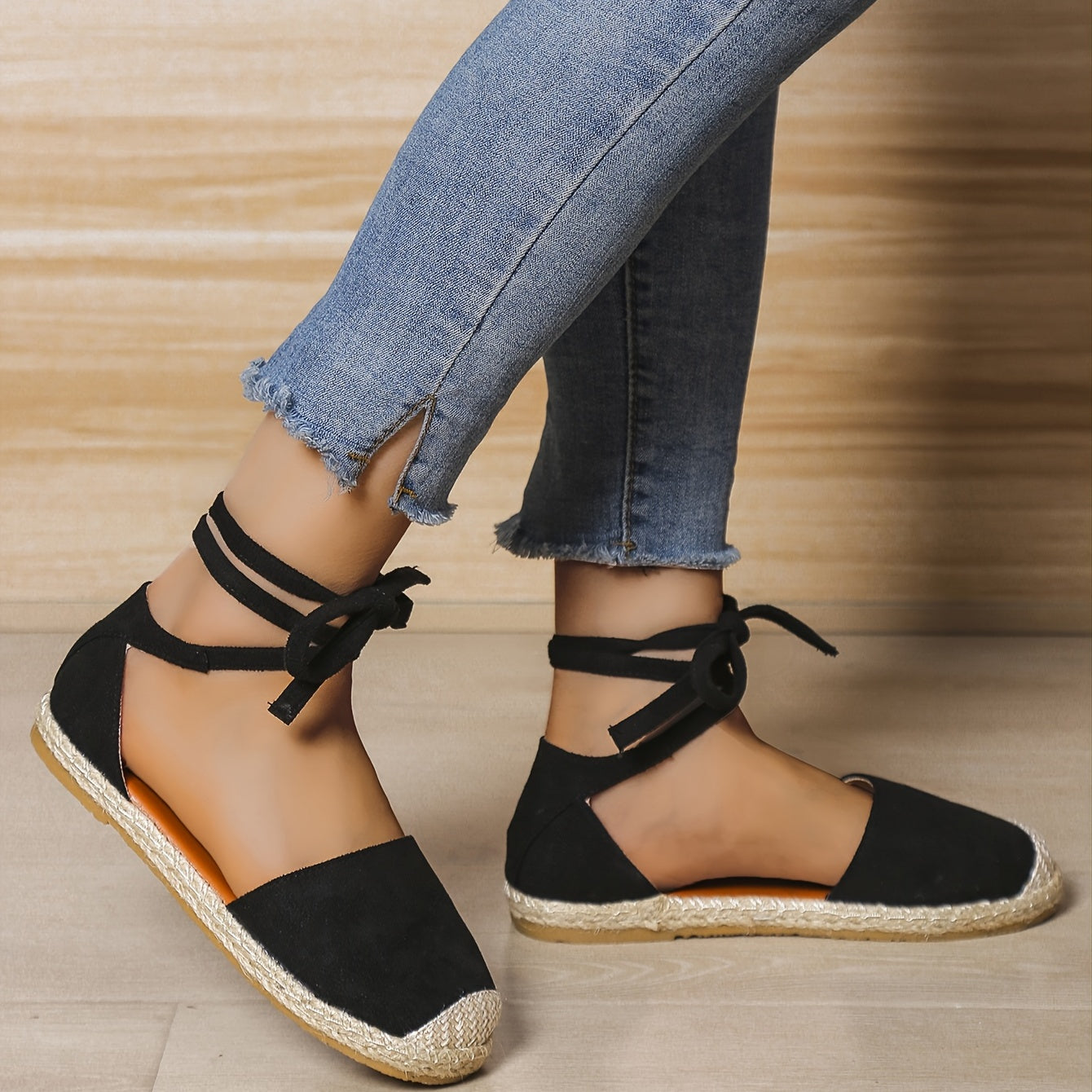 Women's Colorblock Flat Shoes Closed Toe Lightweight Round Toe Casual Sandals