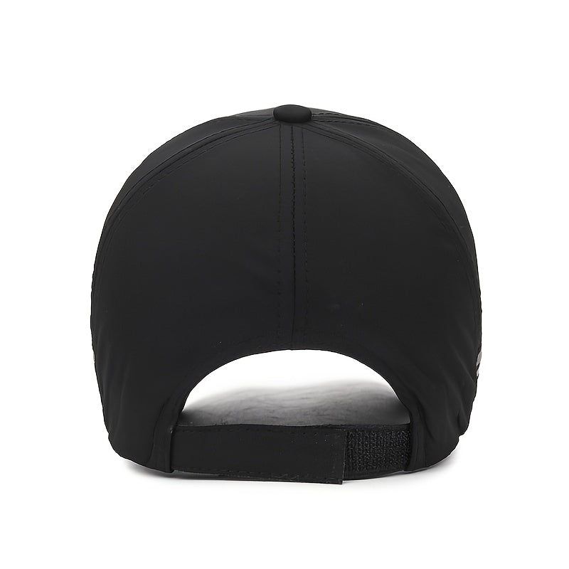 Men's Sunshade Fishing Hat with Long Eaves, Windproof Rope