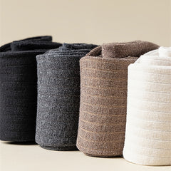 Women's Warm Boot Cuffs Solid Long Socks Cotton