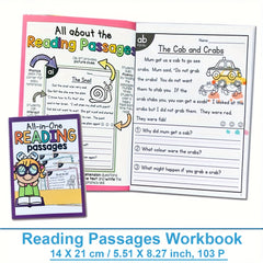 LACHILLY Reading Passages Workbook for Kids - Improve Comprehension
