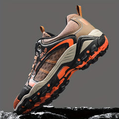 Vintage Hiking Shoes Rotating Buckle Breathable Non Slip Sneakers