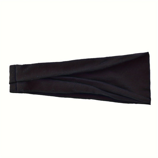 Men's Solid Sports Headband Yoga Sweat Absorption Running Fitness