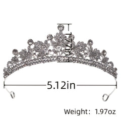 Baroque Vintage Tiara Headband Bridal Wedding Rhinestone Crown Hair Hoop