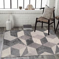 Large Fluffy Faux Wool Area Rug for Living Room Bedroom