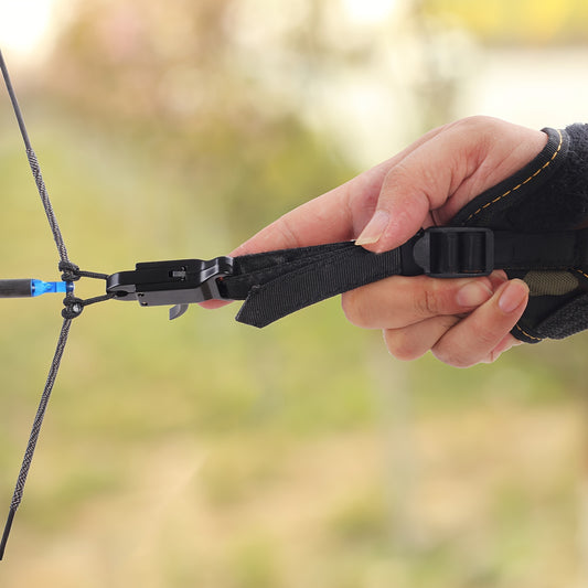 Archery Release Trigger Caliper Compound Bow Release Aids Wrist Strap