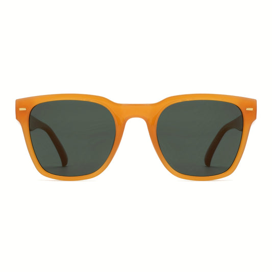 OUWEN Square Polarized Sunglasses Men Women Retro Sun Glasses VF2223