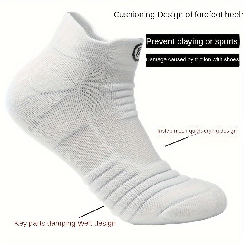 4 Pairs Athletic Ankle Socks for Men & Women