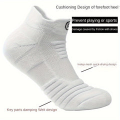 4 Pairs Athletic Ankle Socks for Men & Women