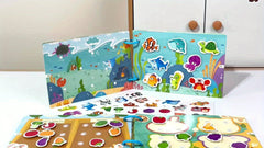 Ocean Themed Quiet Sticker Book for Kids