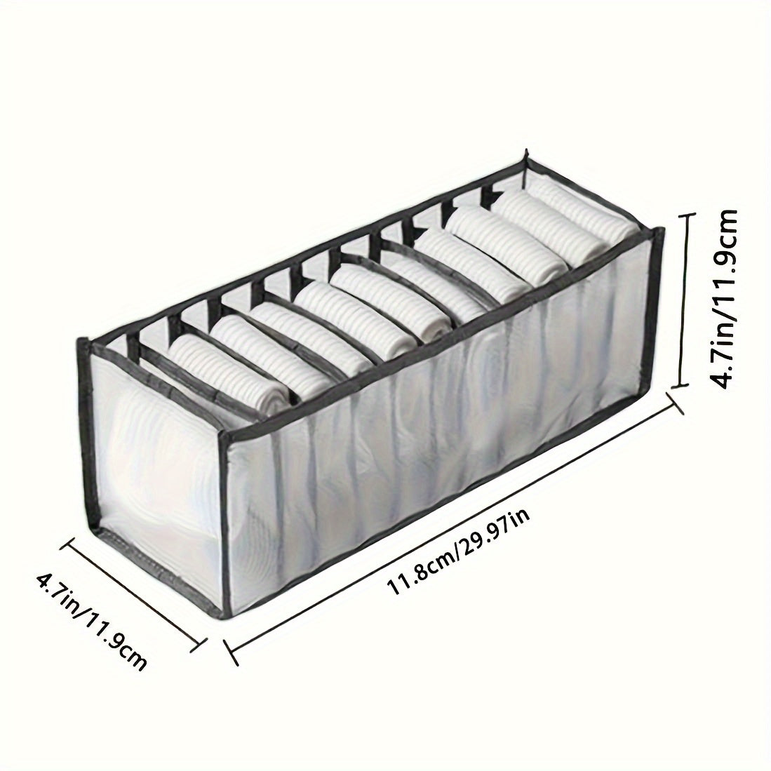 Grid Socks Drawer Storage Box Underwear Storage Drawer Basket