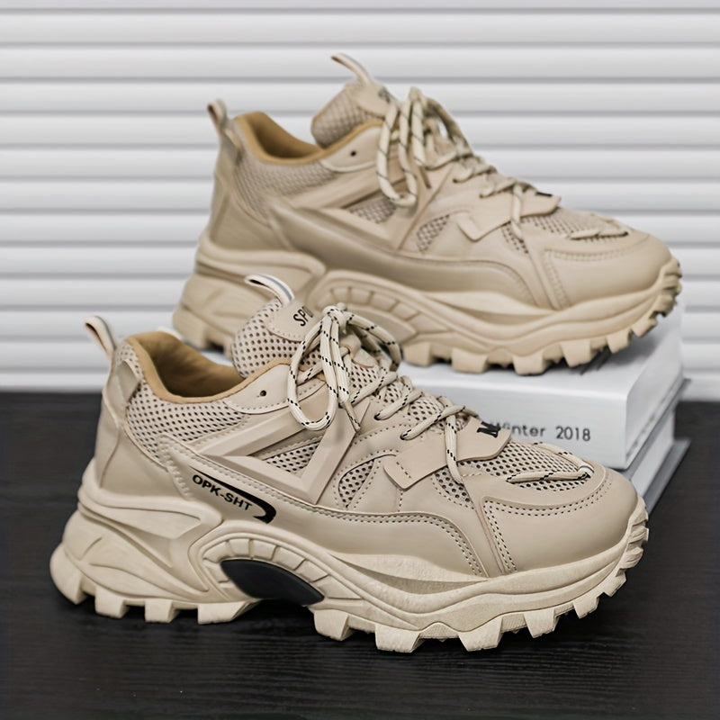 Men's Chunky Mesh Sneakers Casual Outdoor Walking Shoes