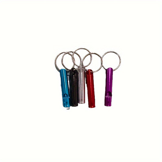 5pcs Survival Whistle Keychain Outdoor Camping Hiking Sports Dog Training