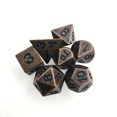 Mini Polyhedral Dice Set 7pcs Zinc Alloy Table Games Portable Fun Gift
