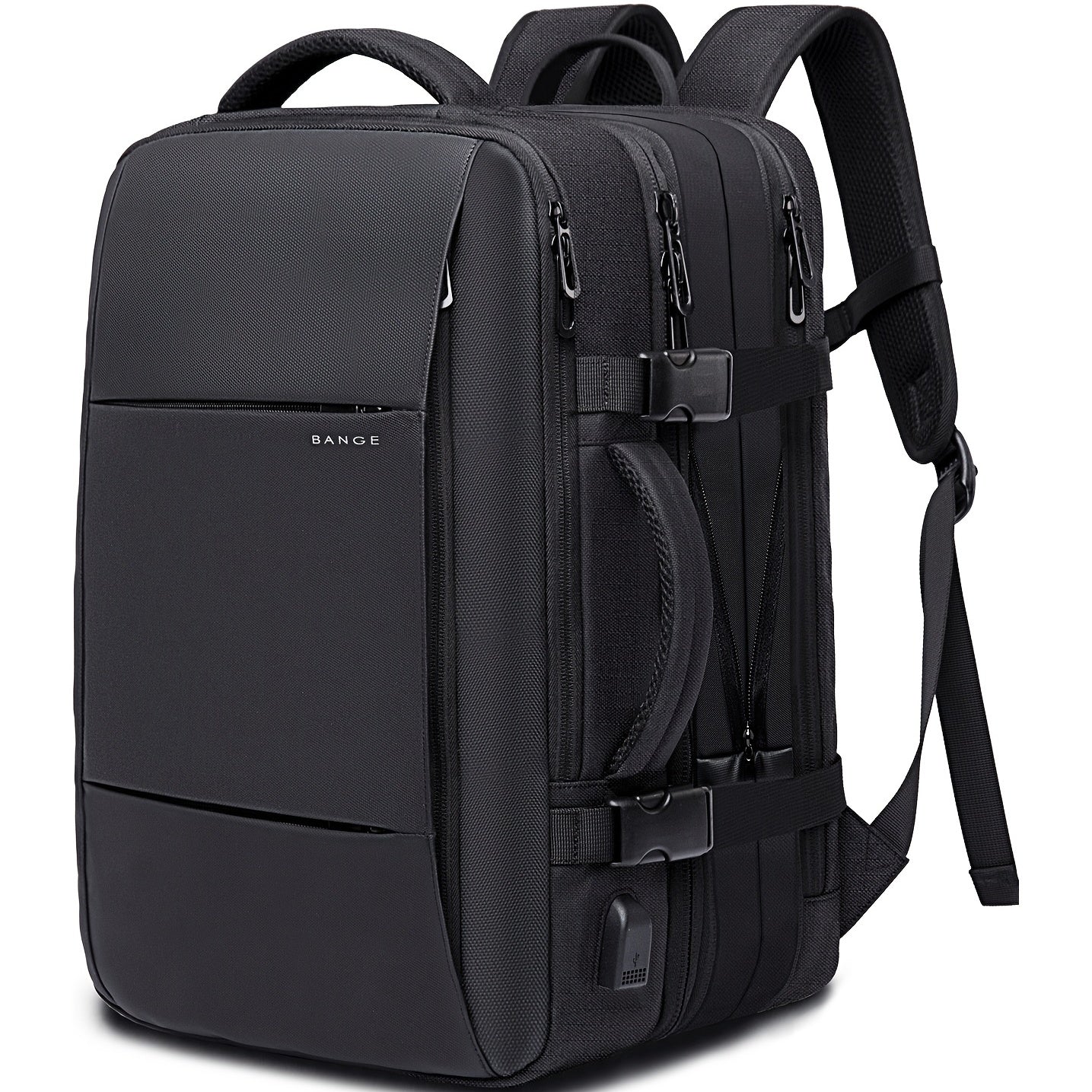 BANGE Exp Travel Laptop Backpack Large Capacity Waterproof USB P