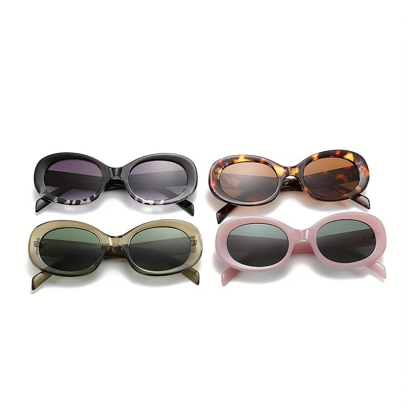 Men's Oval Frame Sunglasses UV Protection Outdoor Sports Glasses