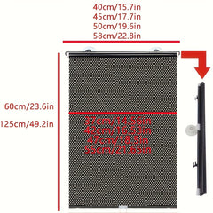 1pc Automatic Roller Blinds for Car Bedrooms Kitchen Office Window