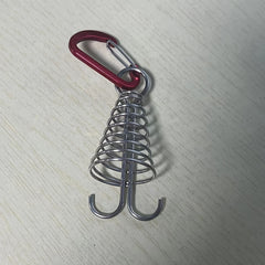 4pcs Adjustable Anchor Pegs Windproof Deck Nail With Carabiner