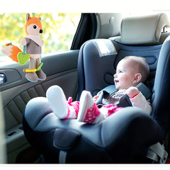 Fox Rattle Plush Car Seat Travel Toy for Toddler