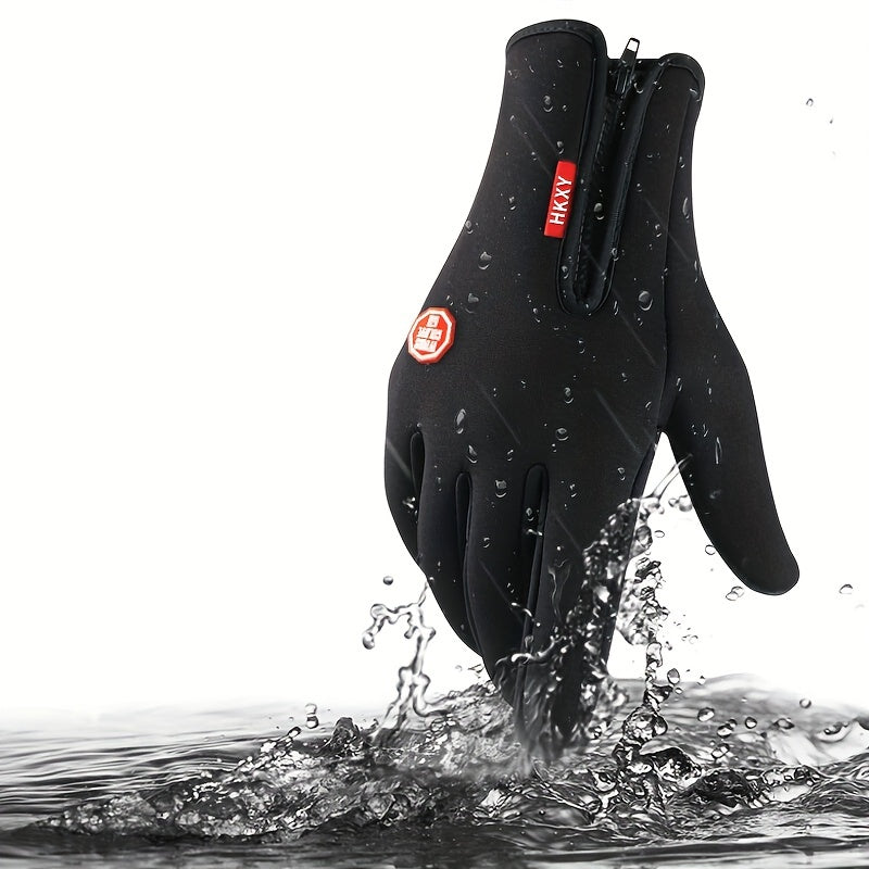 Thickened Warm & Cold Resistant Gloves for Outdoor Cycling & Driving