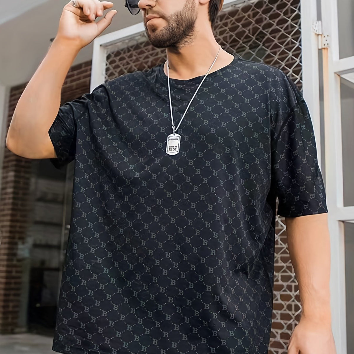 Men's High Stretch Mesh Tee Top for Summer Outdoor