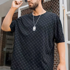 Men's High Stretch Mesh Tee Top for Summer Outdoor
