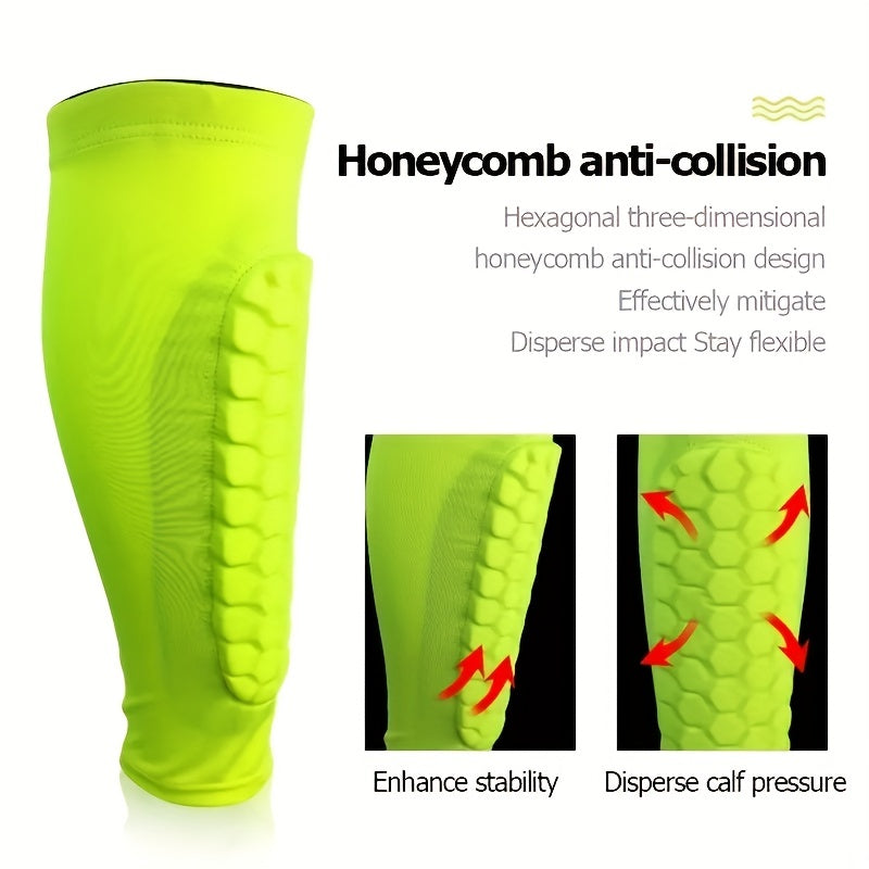Honeycomb Leg Pad Elastic Knee Leg Guards for Football Basketball