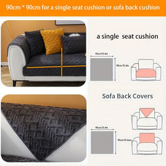 Jacquard Sofa Slipcover Plush Couch Cover Universal Furniture Protector