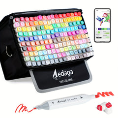 Alcohol Markers Dual Tip Art Markers with Kickstand Case
